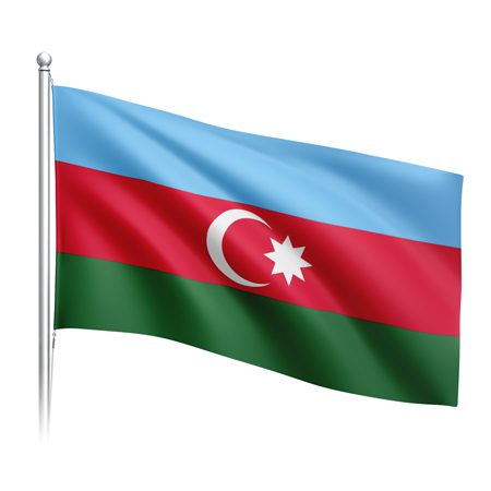 Флаг страны Азербайджан