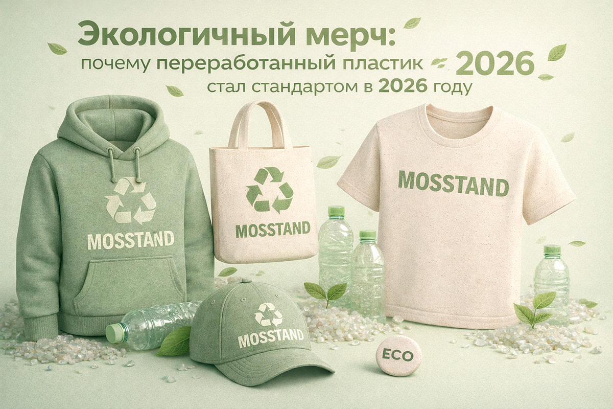 Экологичный мерч: почему переработанный пластик стал стандартом в 2026 году