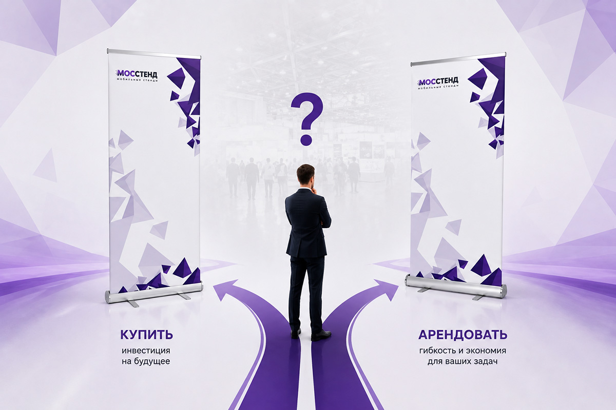 Что выгоднее для выставки в Москве: купить мобильный стенд или взять его в аренду?