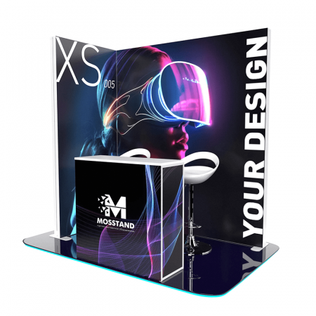 Угловой стенд с подсветкой XS-005